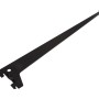 Schwarzer Einlochträger, 35 cm, für Regalböden und Möbelbau.