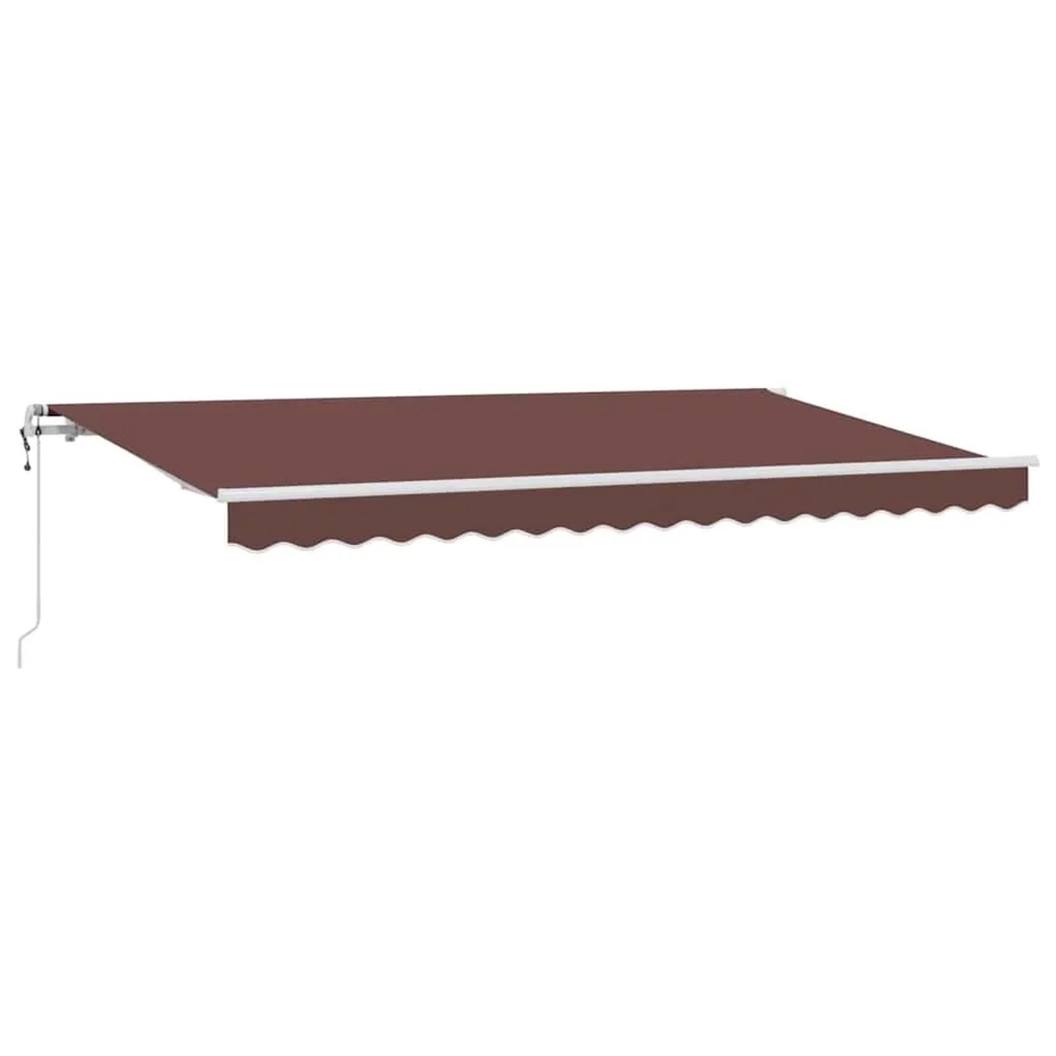 vidaXL Einziehbare Markise Braun 400 x 200 cm Stoff 3329821