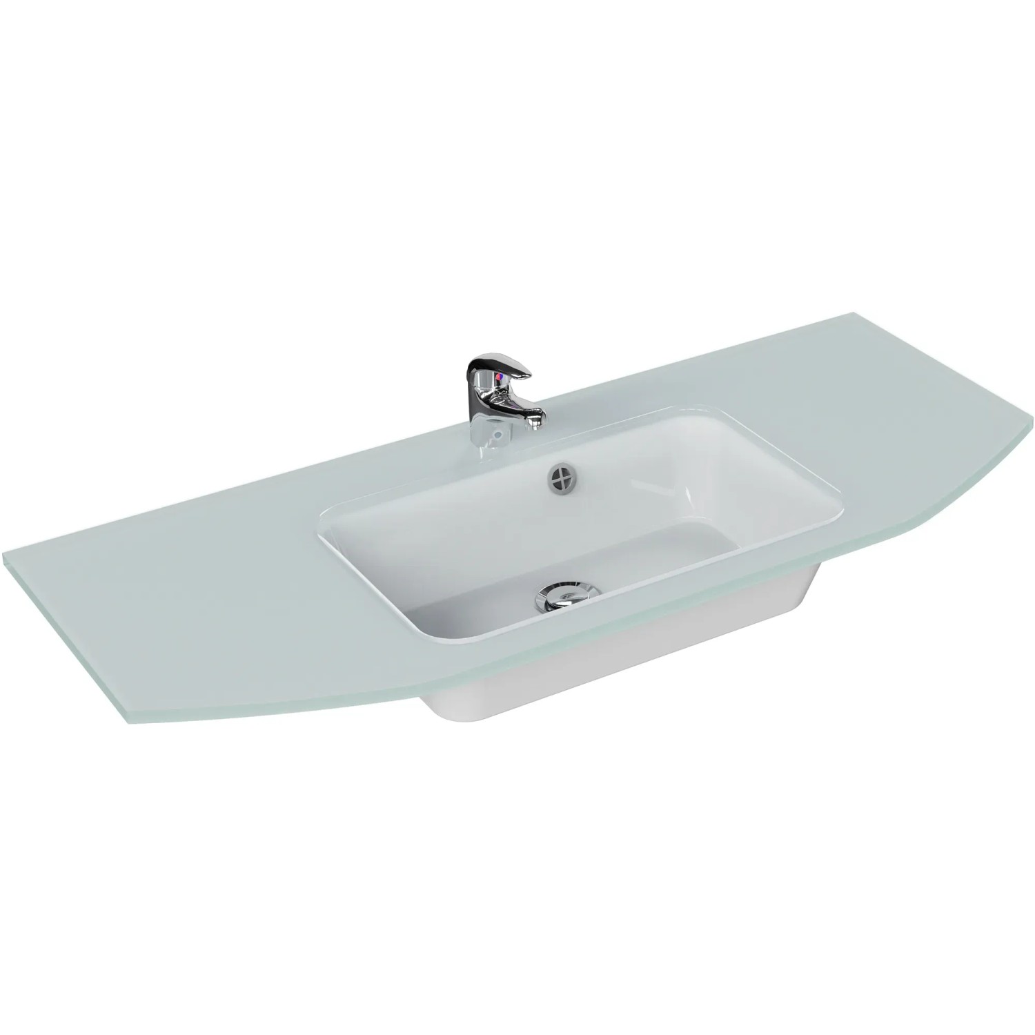 Pelipal Waschplatz Quickset 328 mit Glaswaschtisch, Graphit Struktur quer, 112 cm breit.
