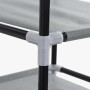 vidaXL Schuhschrank Grau 60,5x30x97 cm Vliesstoff 4100621_11
