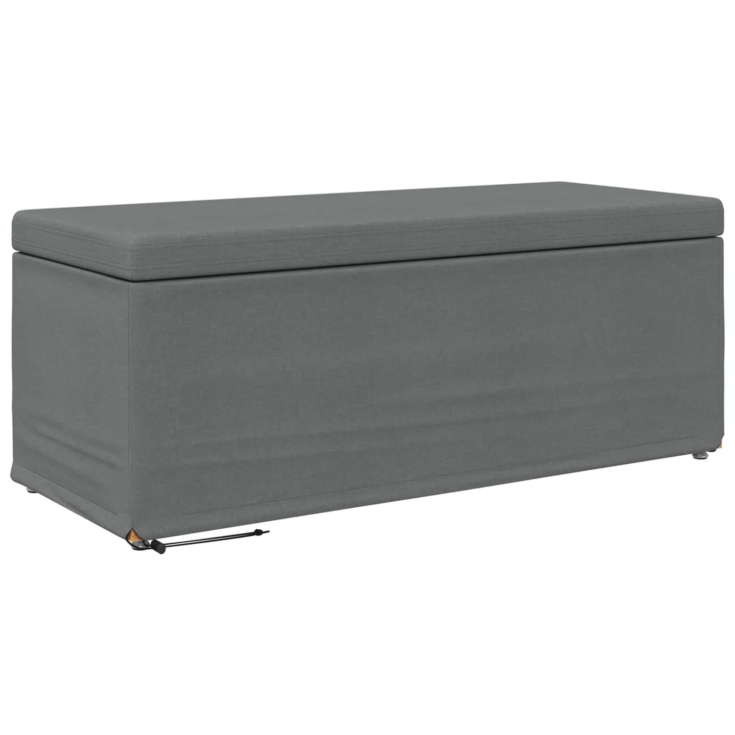 vidaXL Hocker Dunkelgrau 101 x 41 x 40 cm Stoff und Pressholz 876789