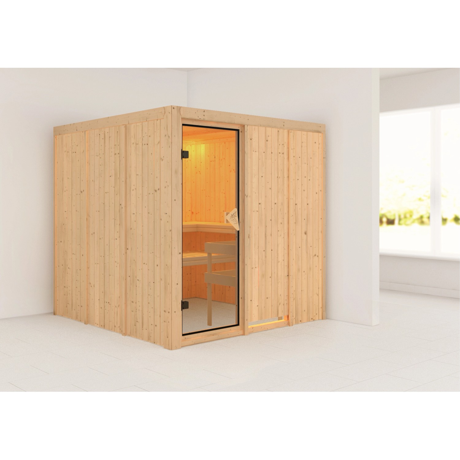 Karibu Sauna Rikka Natur günstig online kaufen