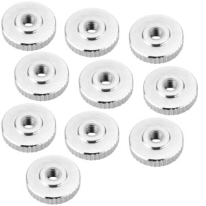 SOTECH 10er Set Rändelmutter M3 Edelstahl V2A SS304 Flache Form DIN 467 Griffmutter