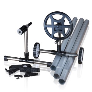 Gre Planenaufroller aus Edelstahl mit Rädern für Poolabdeckungen bis 5,50 m.