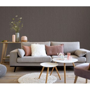 Wohnraum mit schwarzer Erismann Vliestapete Guido Maria Kretschmer Fashion for Walls 3 Uni.