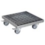Wagner Multi Roller, verzinkt, mit Gitterrost, 290x290mm, Tragkraft 200kg. Rollen & Räder für Pflanzen.