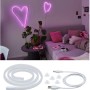 Paulmann LED Strip Neon Colorflex USB Pink, 1m, als Deko-Element im Schlafzimmer, mit Zubehör.