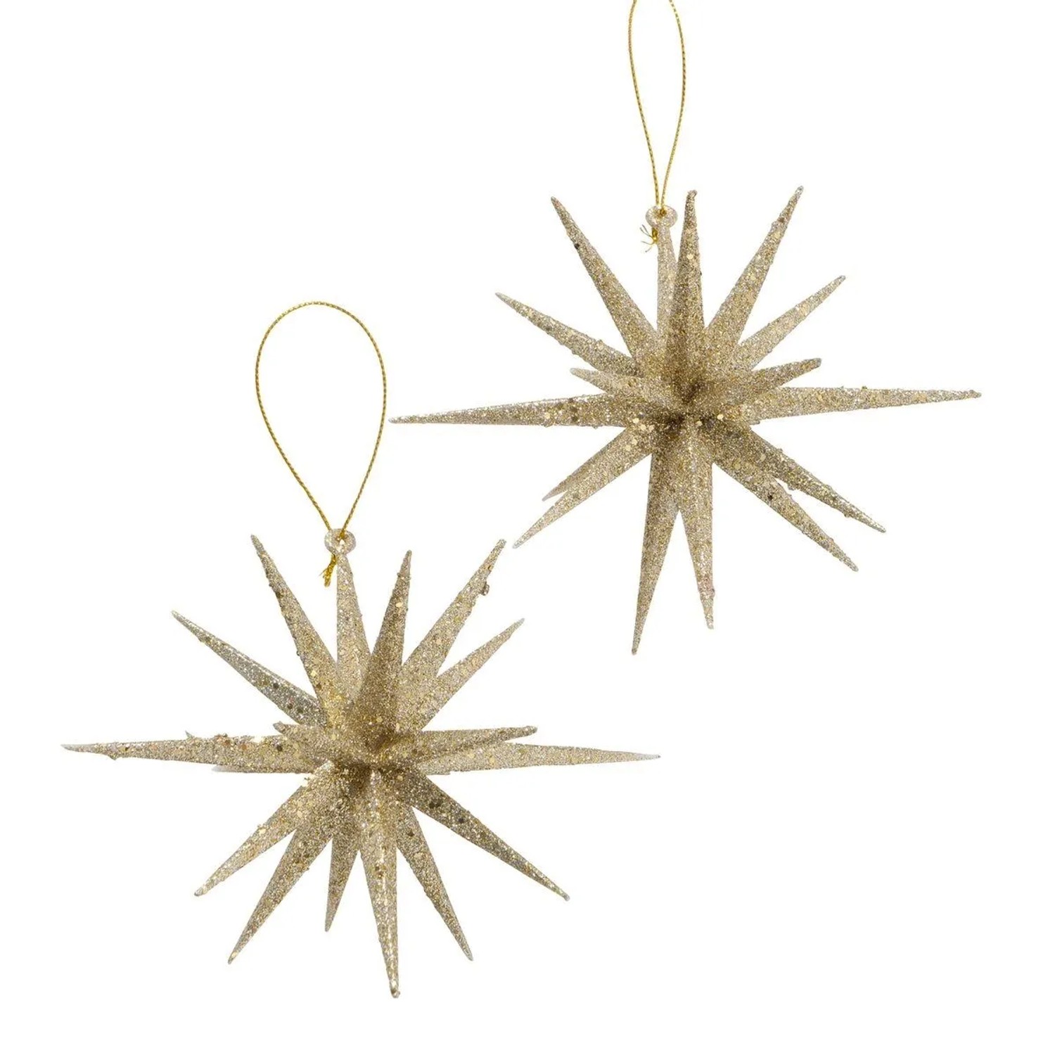 Boltze Deko-Anhänger Tove Stern 15 cm 2-teilig Gold