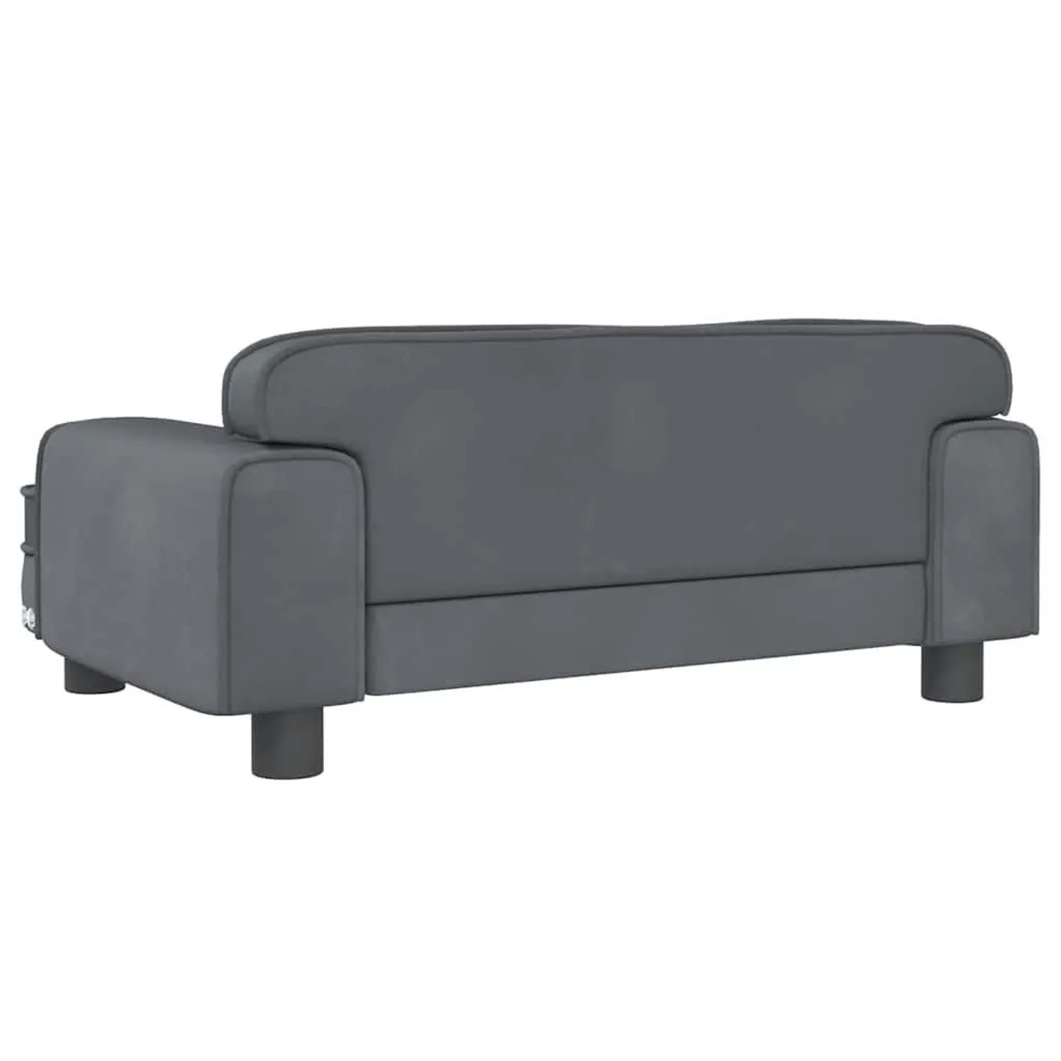 vidaXL Hundebett Dunkelgrau 70x45x30 cm Samt 171884_5