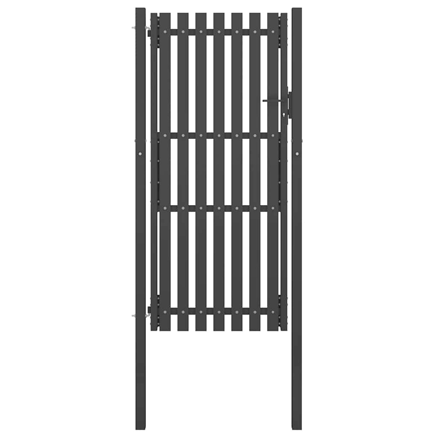 vidaXL Gartentor Stahl 1x2,5 m Anthrazit 146332 günstig online kaufen