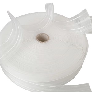 Rolle transparentes Bestlivings Faltenband, 50mm breit, für Fenstervorhänge und Gardinen.