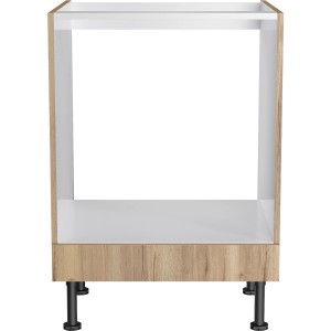 Optifit Herdumbau Erik290 in Wildeiche, 60 cm breit, für Kochfeld und Backofen.