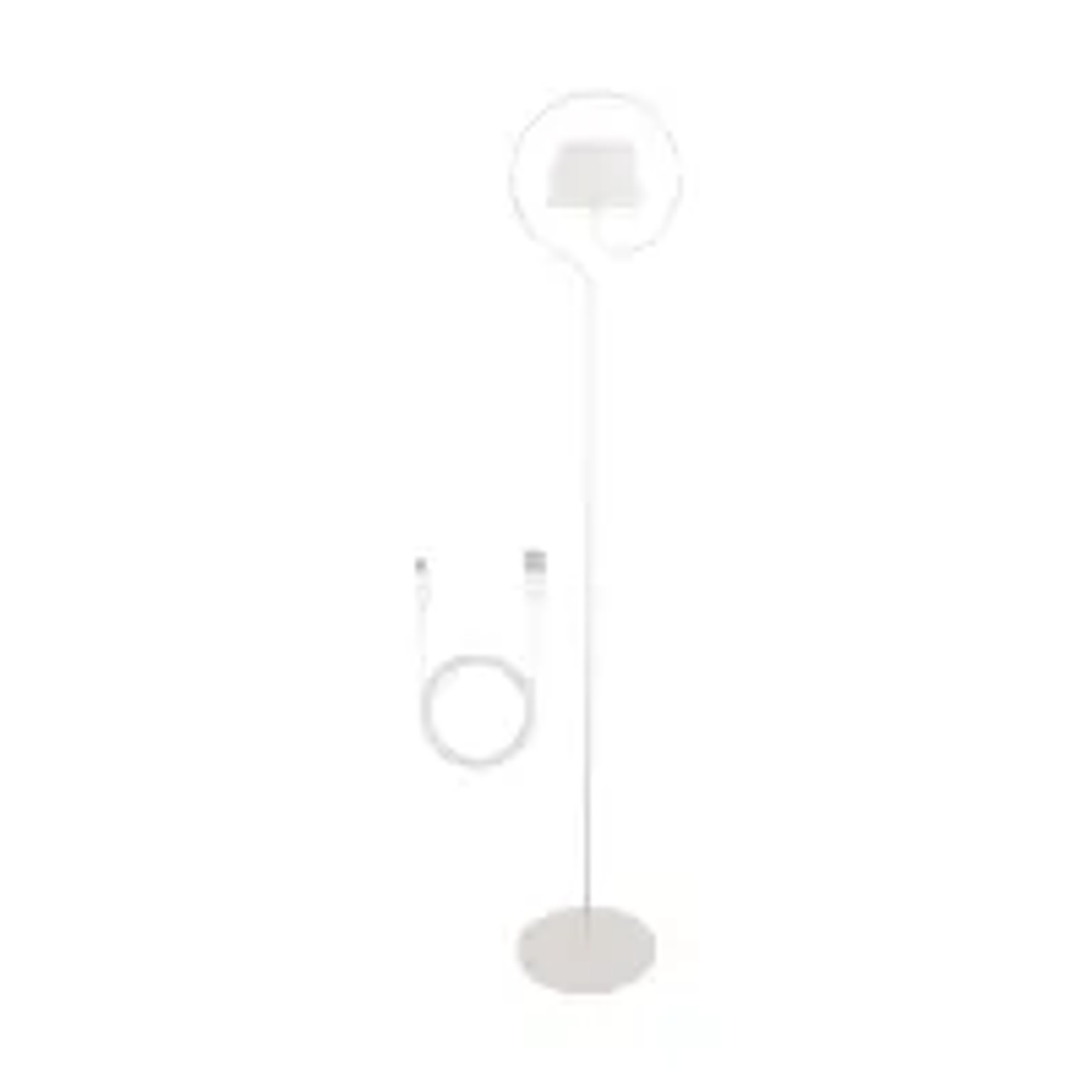 NETTLIFE LED Stehlampe aus Metall L120cm Weiß