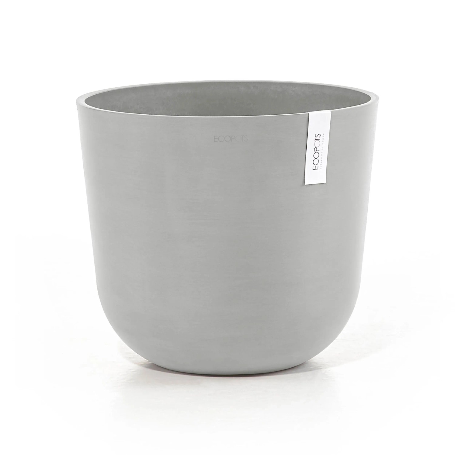 Ecopots Pflanztopf Oslo Weißgrau 35 cm x 30,5 cm günstig online kaufen