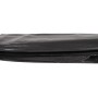 Zusammengelegte, schwarze Proregal Pool Abdeckung 3x2m aus PE-Folie.