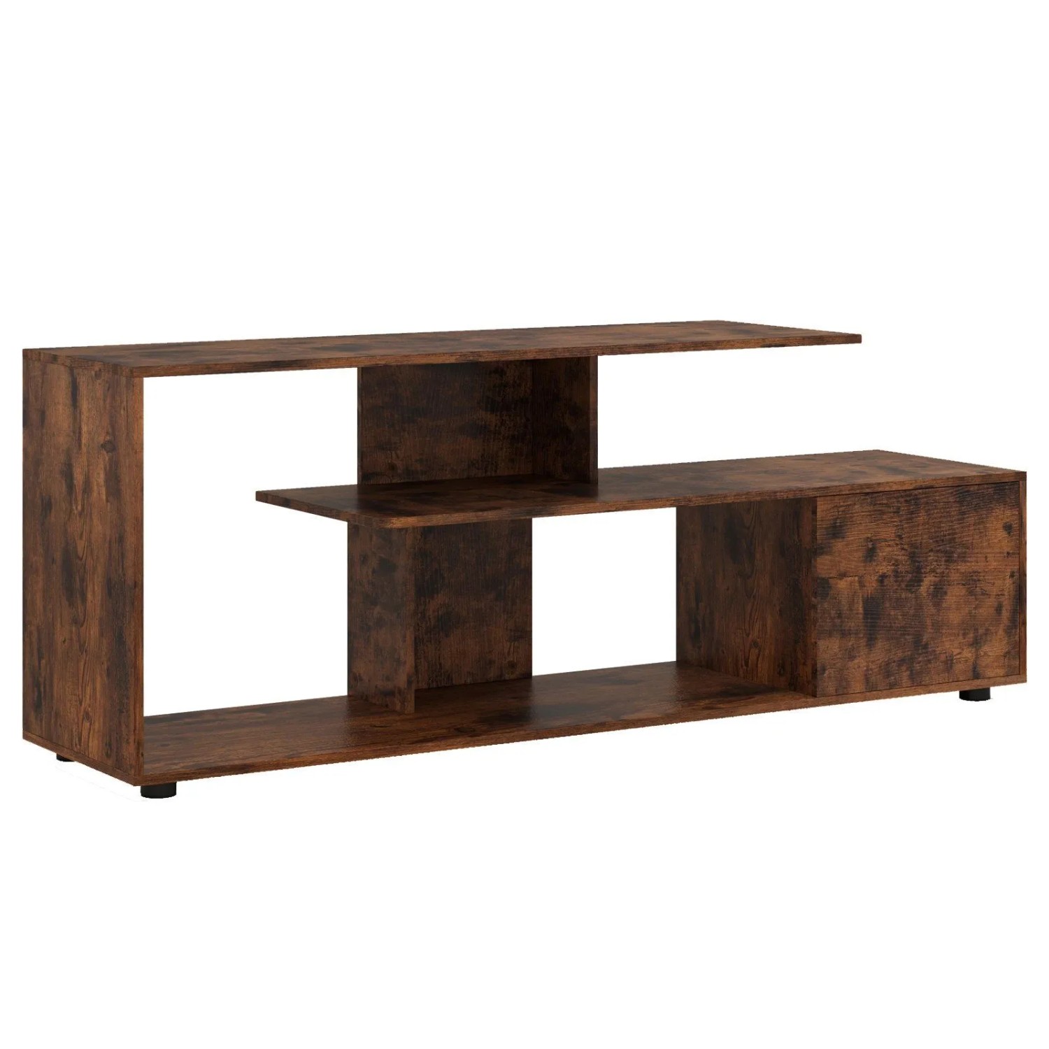 Costway TV-Schrank mit Ablageflächen & Schrank Braun günstig online kaufen