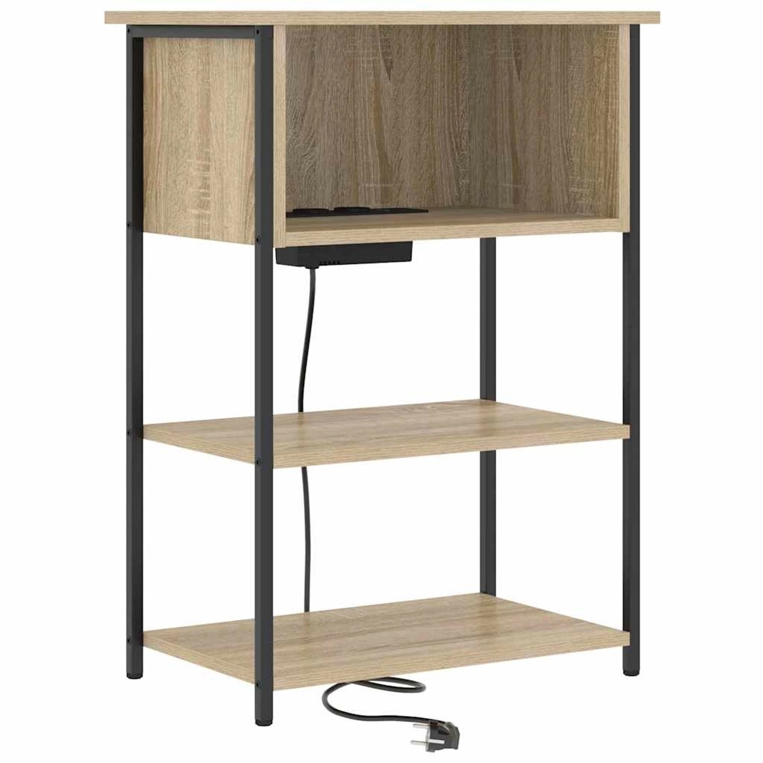 vidaXL Nachttisch Sonoma-Eiche 55 x 31 x 76 cm Holzwerkstoff 859501 günstig online kaufen