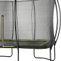 Schwarzes EXIT Silhouette Gartentrampolin 244x366cm mit Sicherheitsnetz.