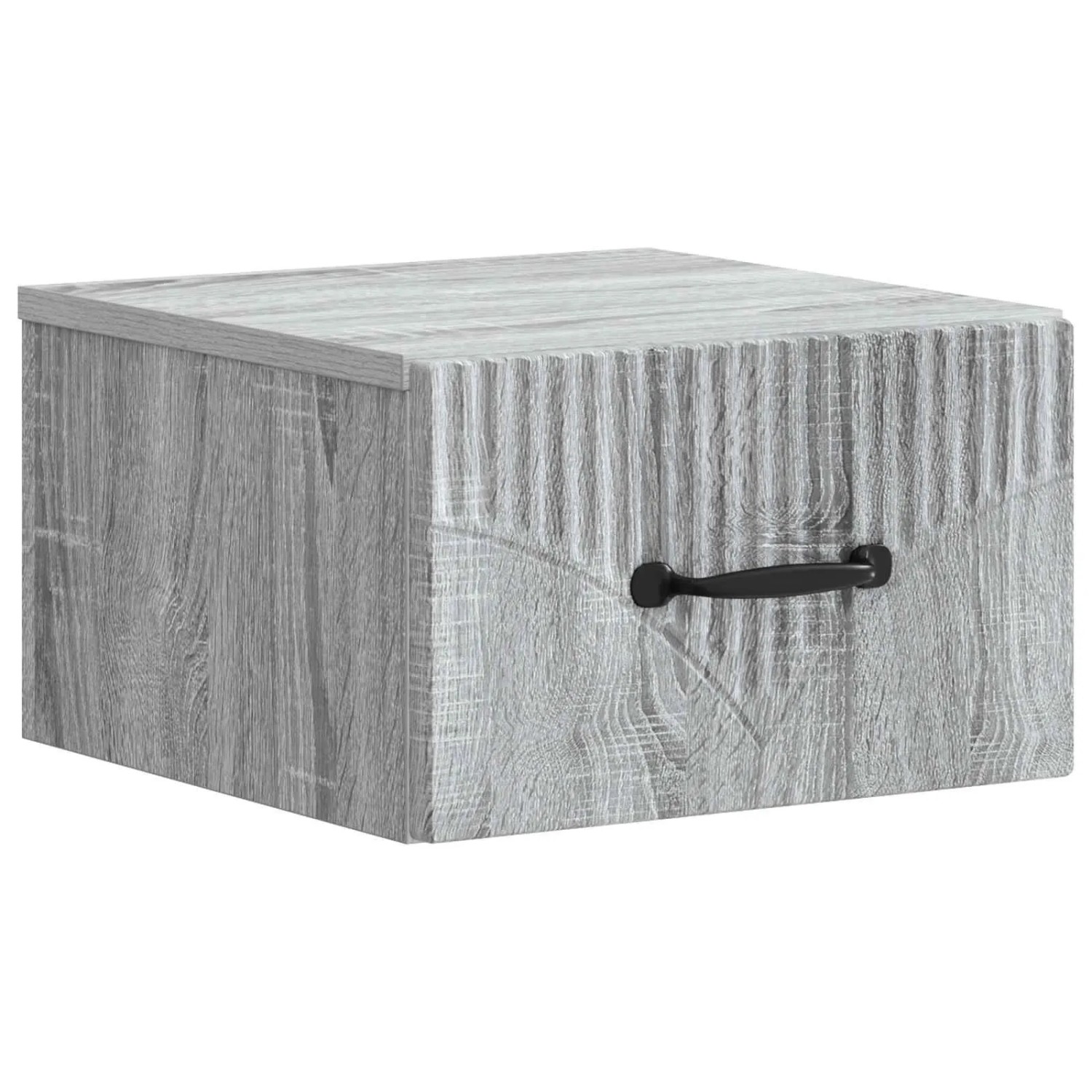 vidaXL Wandmontierter Nachttisch Graues Sonoma 34,5 x 33 x 20 cm 898947