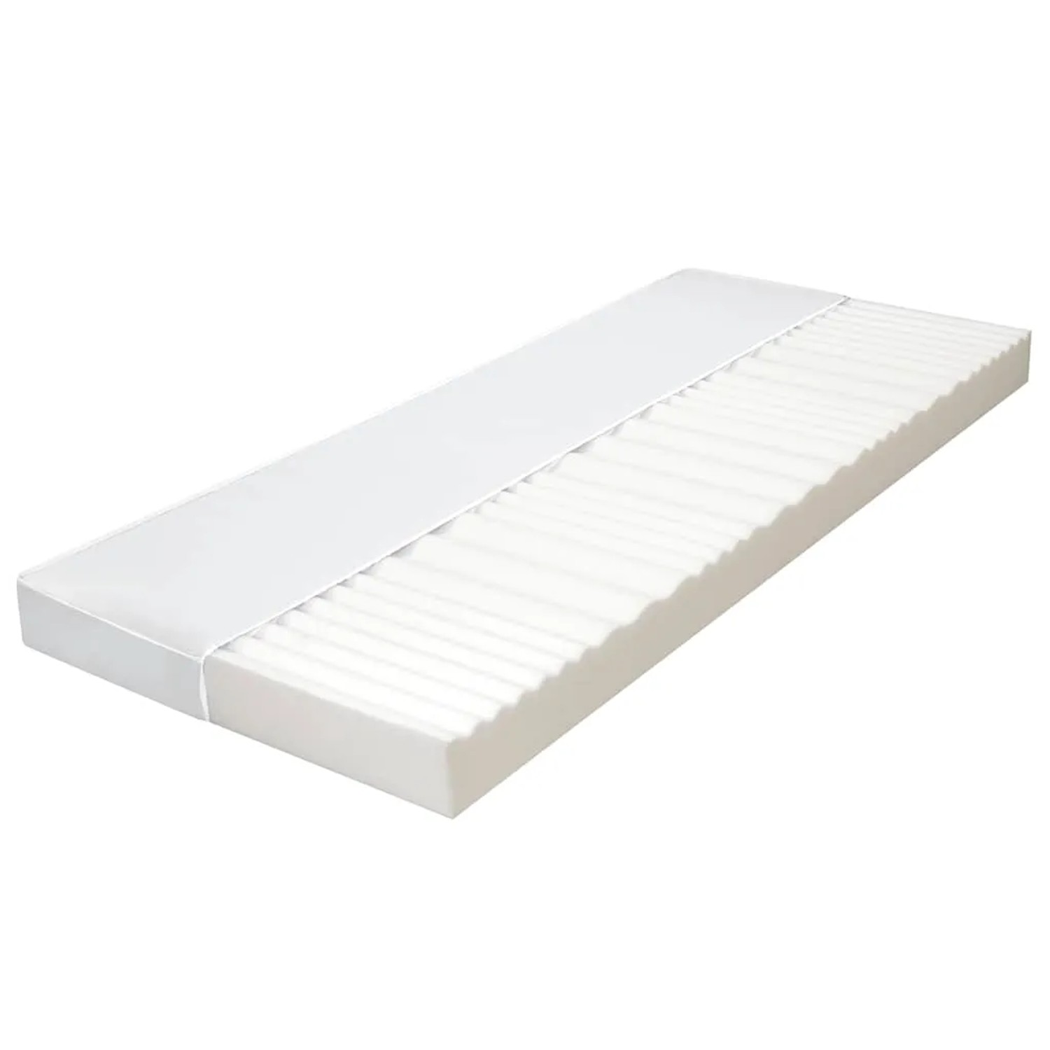 vidaXL Matratze 100 x 200 cm 7 Zonen PU Schaum 10 cm H2 H3 282805