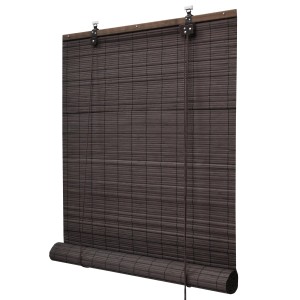 Braunes Bambusrollo Sol Royal SolDecor B86, 90x160cm, für Fenster und Türen.