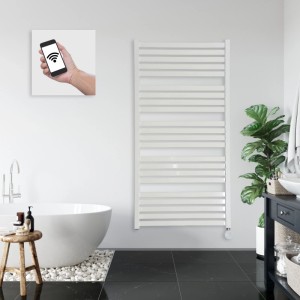 anapont Elektrischer Premium Badheizkörper 1185x600  WiFi APP  Handtuchheizkörper  Badheizung Elektrisch Handtuchheizung Made in Germany