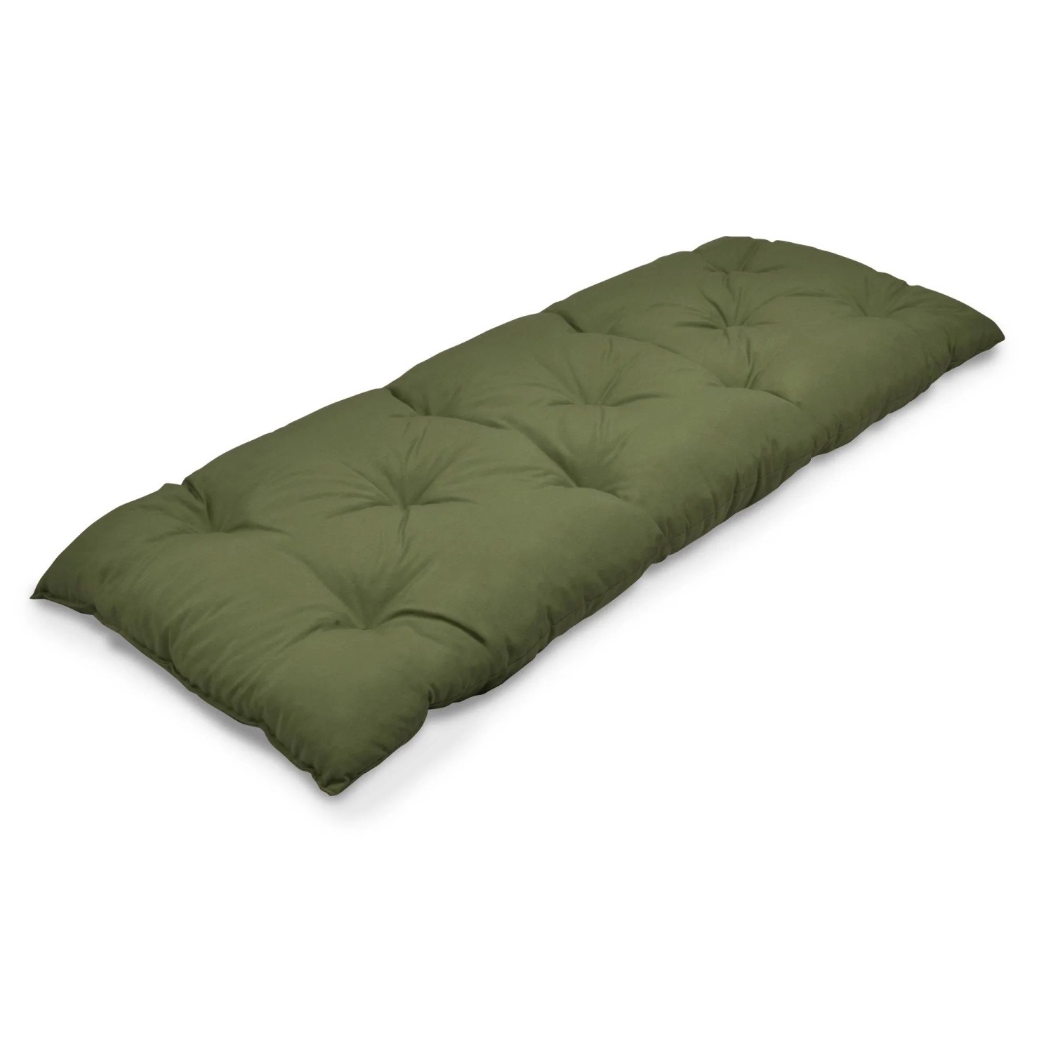 Beautissu Bankauflage Flair BK ca.180x50x10cm Olivegrün