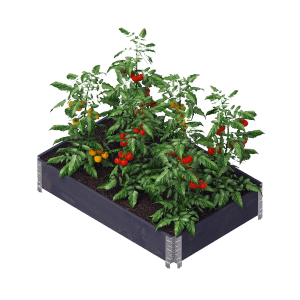 Upyard Hochbeet aus Holz 120 cm x 80 cm Anthrazit