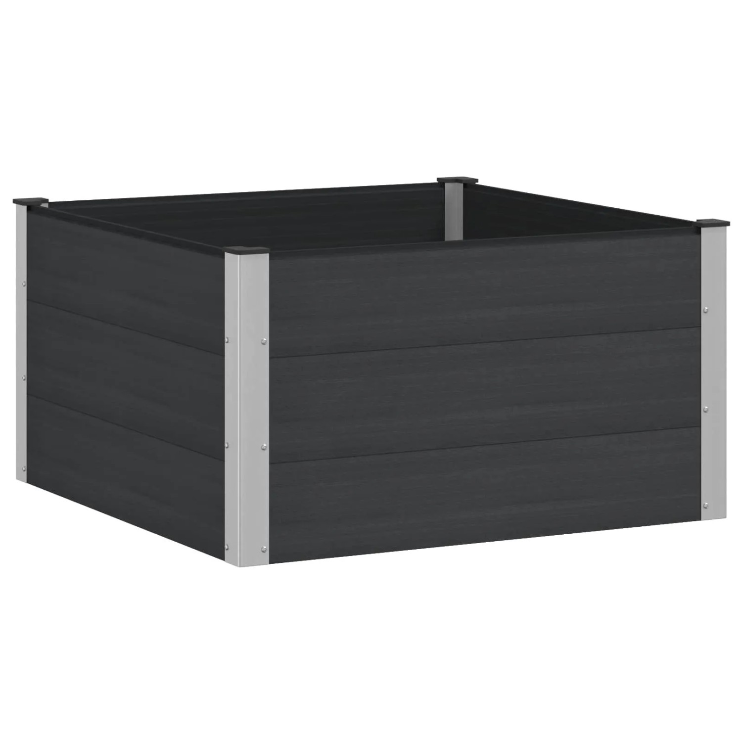 vidaXL Hochbeet Schwarz 100 x 100 x 54 cm 42038978