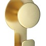 Wenko Wandhaken Blandas, Edelstahl rostfrei, gold matt. Klebehaken für Bad, Küche & Haushalt.