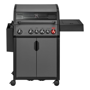 Enders Gasgrill Hyde 4 Sikr Turbo: Grill mit Turbo Zone, Seitenkocher und Unterschrank.