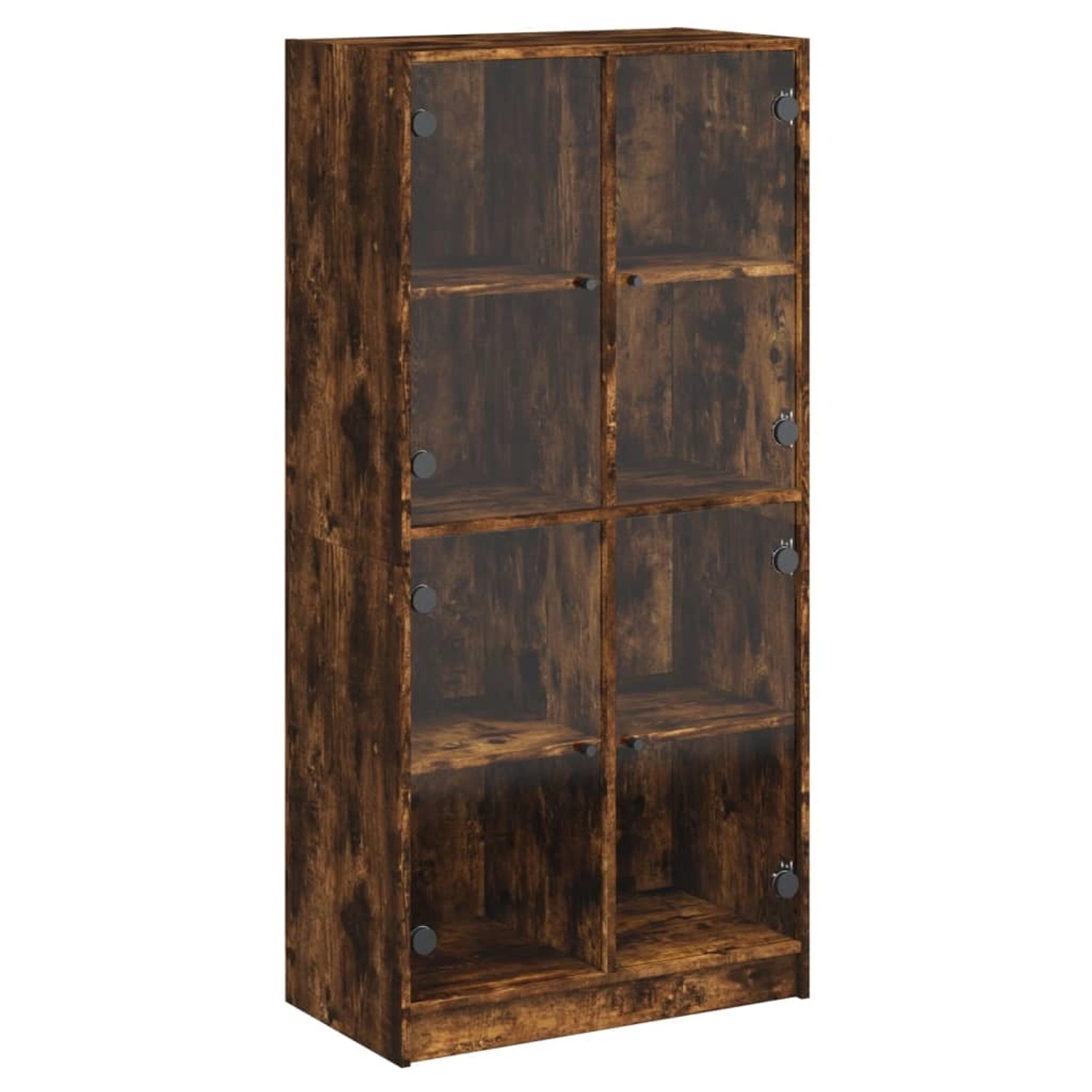 vidaXL Highboard mit Türen Räuchereiche 68x37x142 cm Holzwerkstoff 3295861 günstig online kaufen