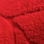 Roter Karat Badteppich Maris (80x150 cm) mit Blattstruktur. Badvorleger für mehr Komfort im Badezimmer.