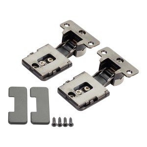 SALICE 1 Paar Conecta Scharnierset 134930 für Holzfront Titanium Seitenaufschlag 14 Oder 16,5 mm