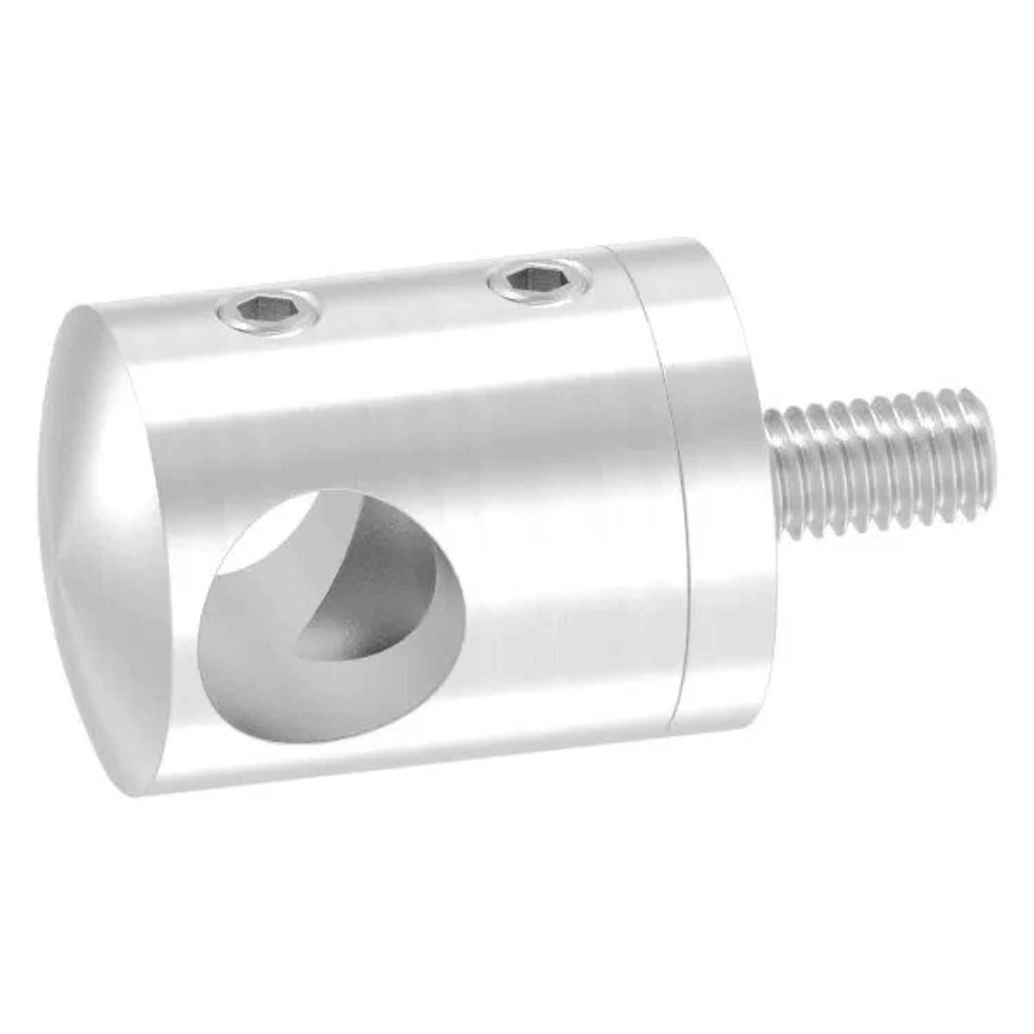 FeNau Querstabhalter V2A Für Ø 12 mm Stab Gerader Anschluss