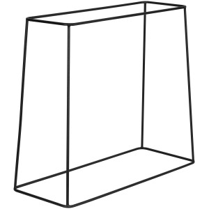 Schwarzes Pflanzgestell 'Viva' für 60 cm Bewässerungskästen, ideal für Balkon und Terrasse.