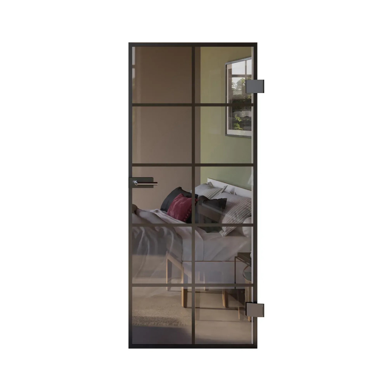 Skyscope Portal Drehtür-Set Slimwork Typ 8 Klarglas 709 x 1.972 mm DIN R
