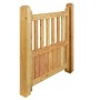 GartenLand Tor Vorgartenzaun GRAZ Gerade 100x90 cm Holzzaun Lärche PEFC_8