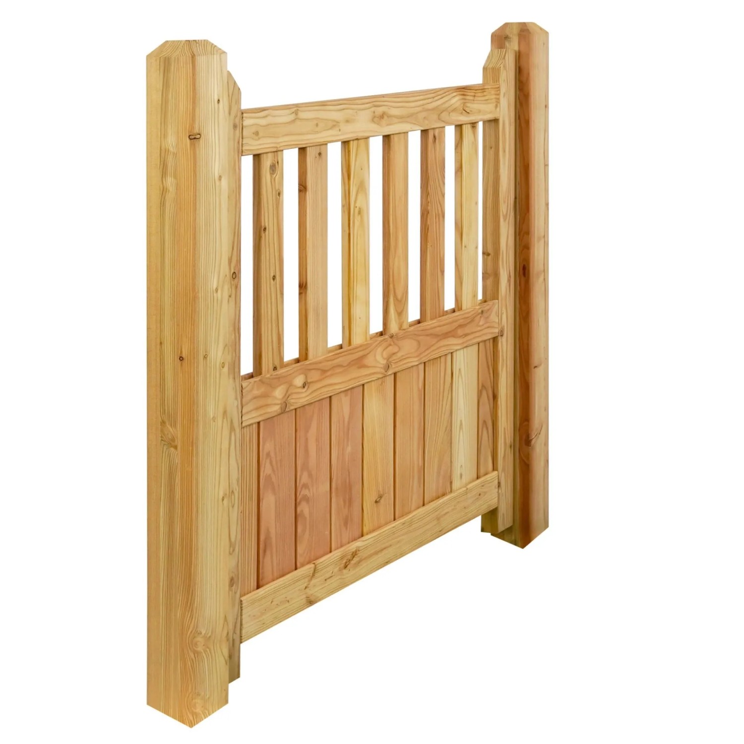 GartenLand Tor Vorgartenzaun GRAZ Gerade 100x90 cm Holzzaun Lärche PEFC_8