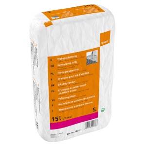 Fermacell Wabenschüttung im 15L Sack, geeignet zur Trittschalldämmung und Wärmedämmung.