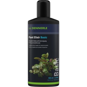 Dennerle Plant Elixir Basic 500ml, Aquarium Pflanzendünger für gesunde Pflanzen.