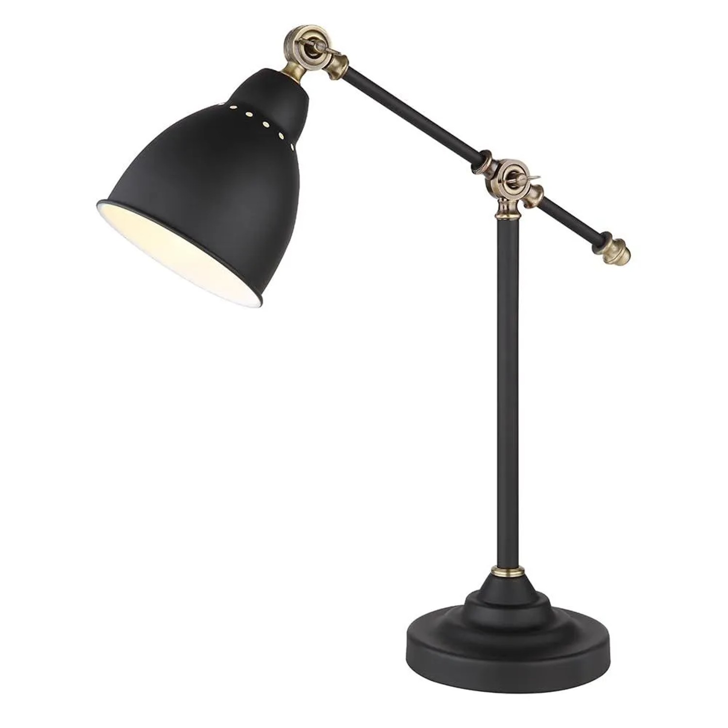 Arte Lamp Tischleuchte Braccio E27 Schwarz Metall