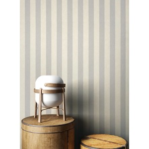 Newroom Vliestapete Nodin Taupe Streifen Modern FSC®