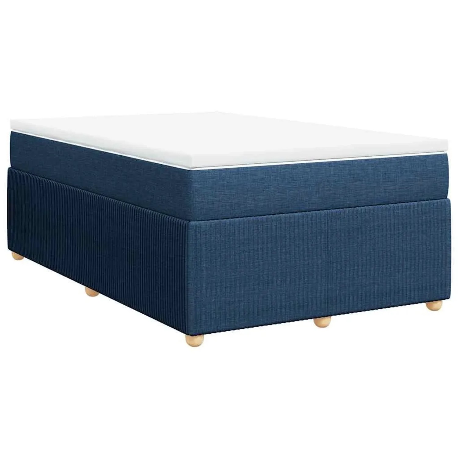 vidaXL Boxspringbett mit Matratze Blau 120x190 cm Stoff 3285559 günstig online kaufen