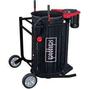 Scheppach Gartenrollsieb RS 350: Rollsieb mit Motor zum Filtern von Erde, Kompost und Sand. Mobil dank Rädern.