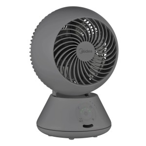 Grauer Midea Luftzirkulationsventilator Kompakt MFT302R0BPK für optimale Luftverteilung.