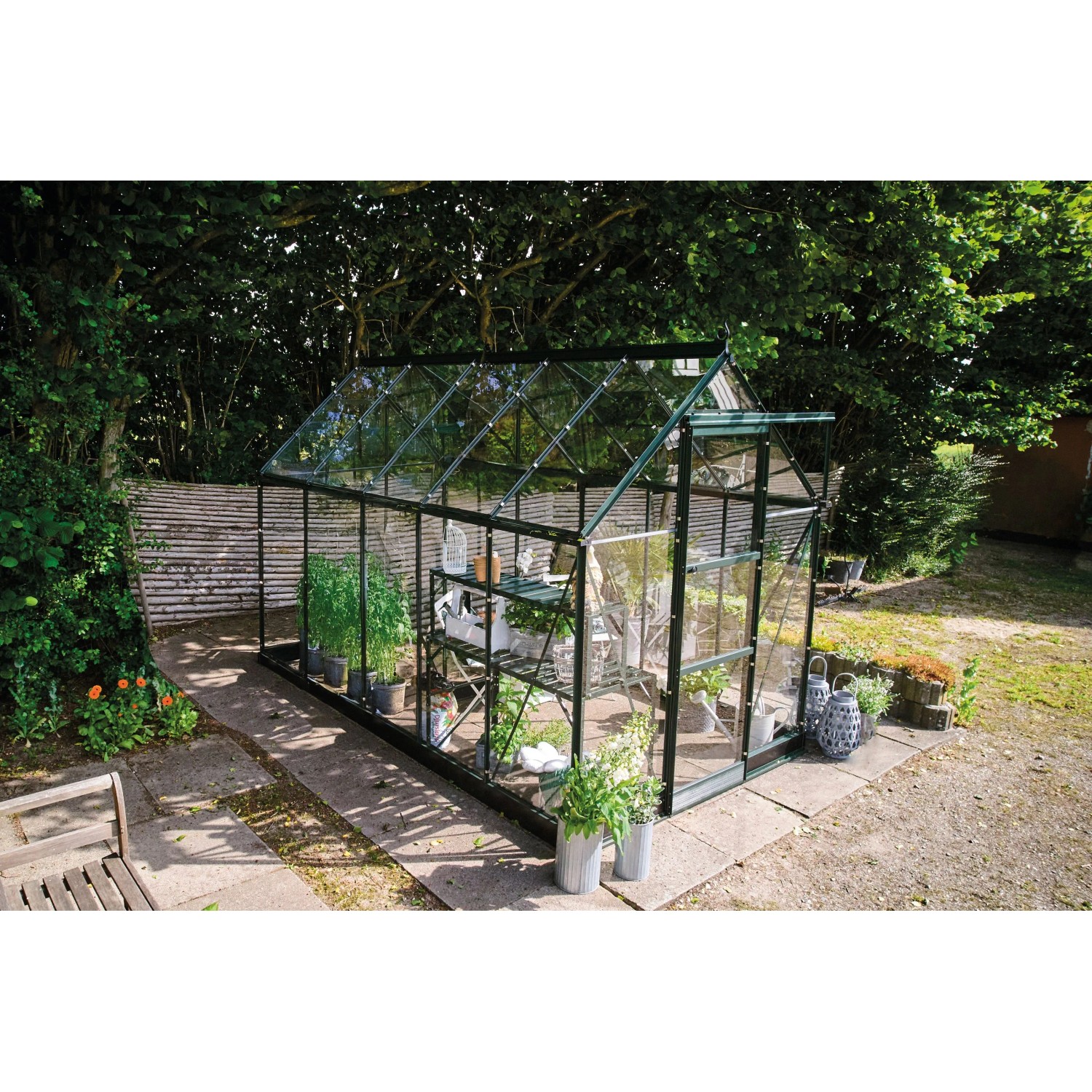 Thumbnail - Halls Gewächshaus Icon 6 Grün 6,1 m²