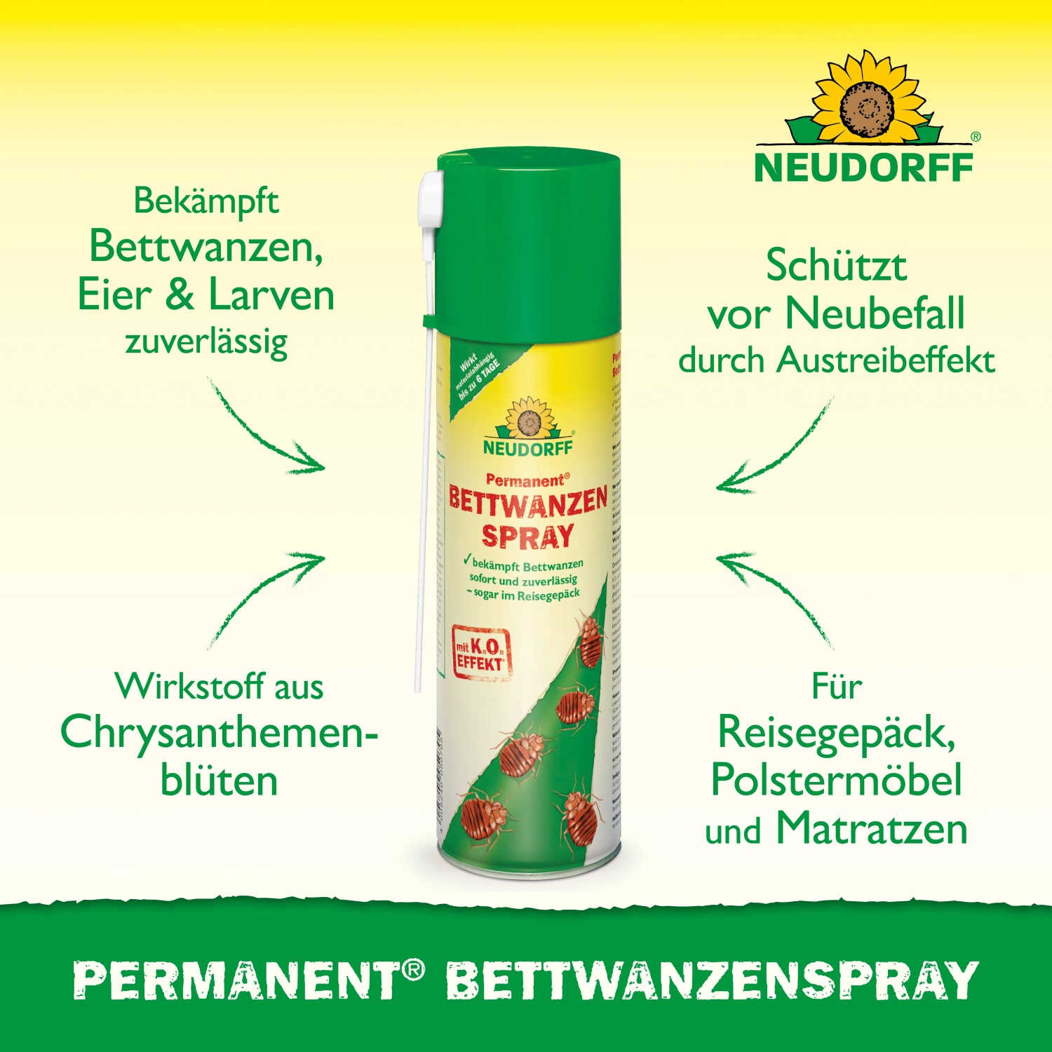 Lass Dich Nicht Von Den Bettwanzen Beißen Neudorff Permanent Bettwanzen-Spray 500 ml kaufen bei OBI