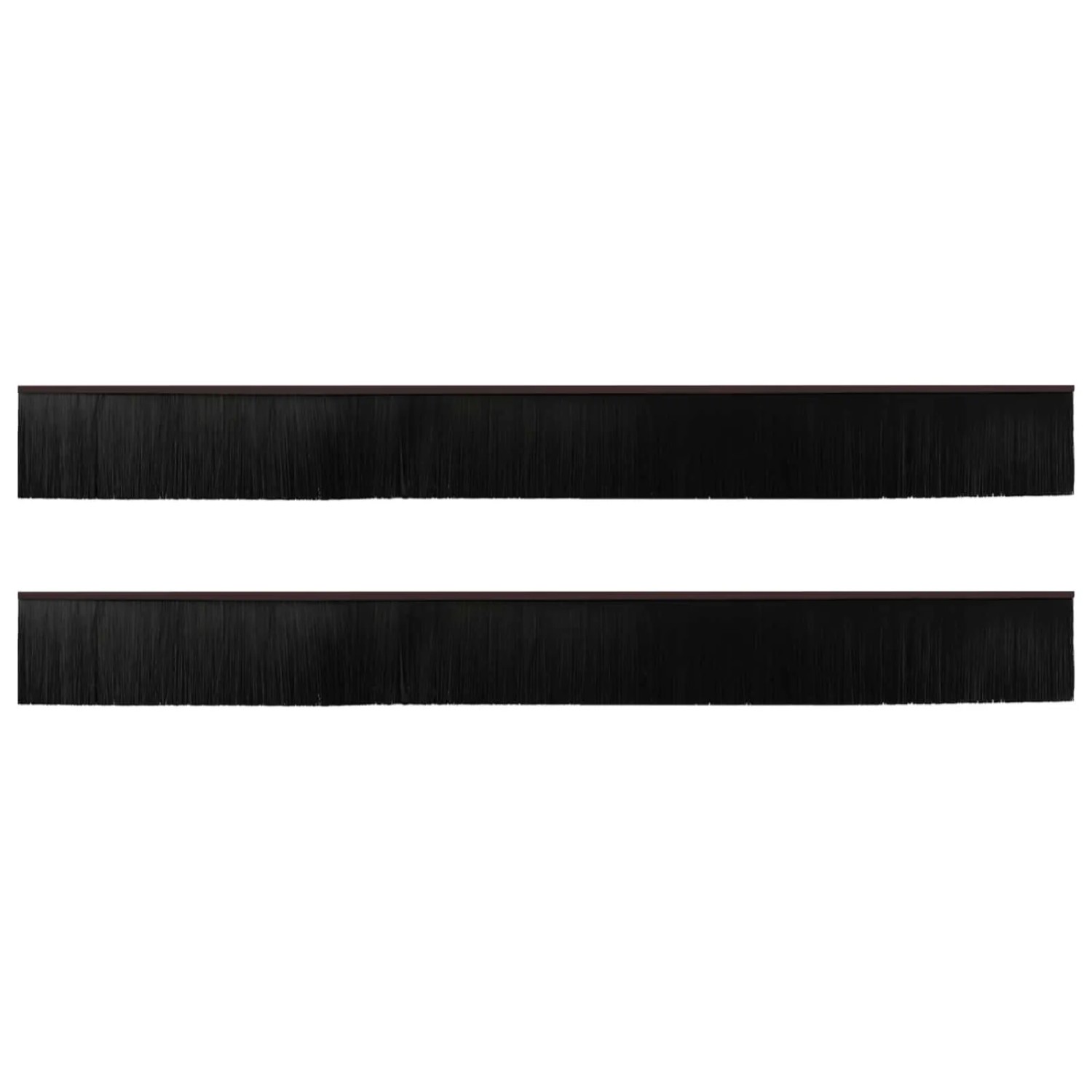 vidaXL Selbstklebende Türbürstendichtungen 2 Stk Braun 100 cm 42019429