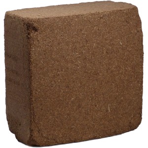 Kokosfaser Bodengrund maxi, fein gepresster Ziegel für Terrarien.
